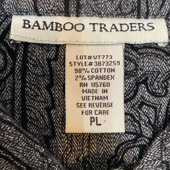 Bamboo Traders blk/gray button jacket. LP - Picture 5 of 10